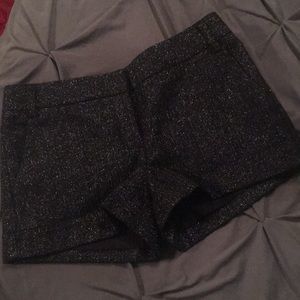 Express Sparkly Black Shorts
